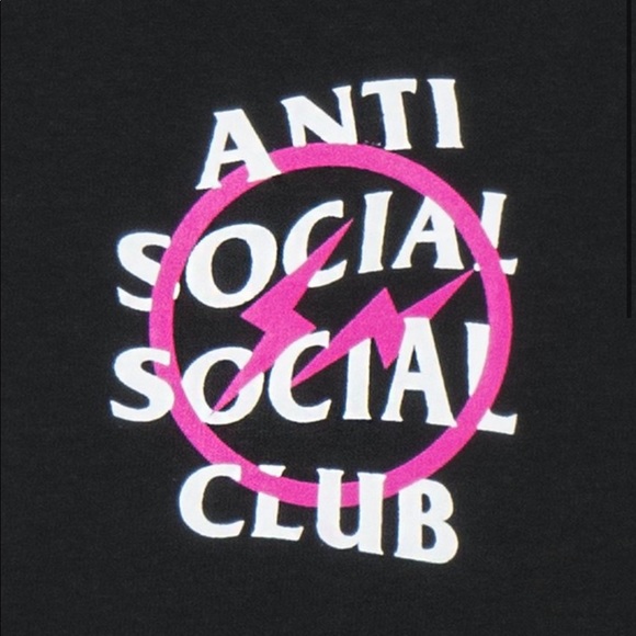 Fragment x ASSC Pink Bolt Hoodie - Picture 3 of 4